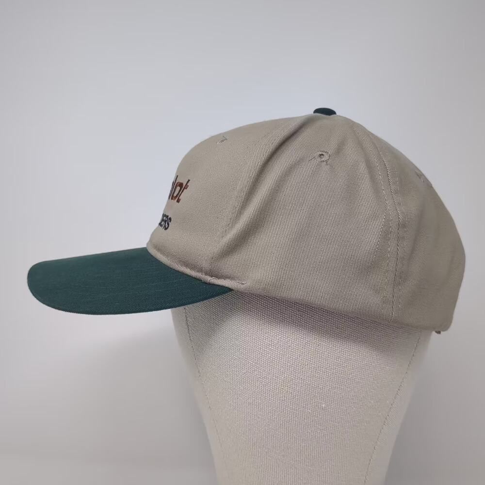 Simplot Soilbuilders Baseball Cap Hat Beige Green… - image 3